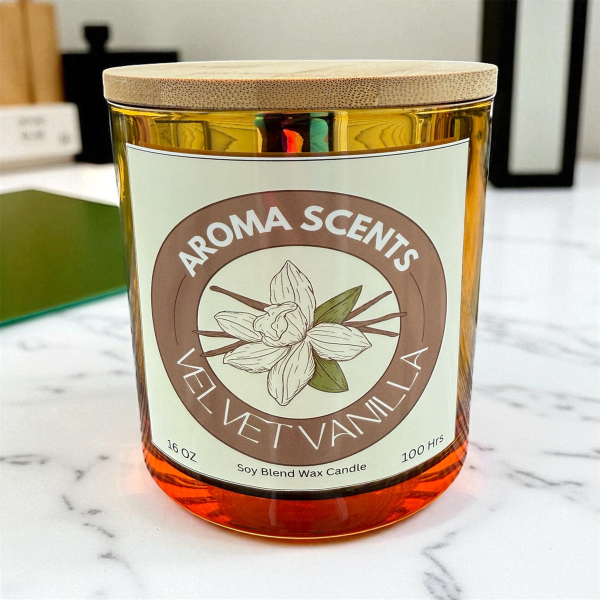 Velvet Vanilla 16 oz scented candle