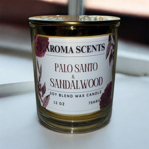 Palo Santo & Sandalwood 12oz scented candle