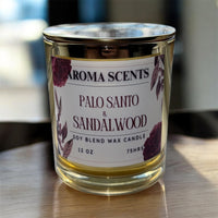 Palo Santo & Sandalwood 12oz scented candle